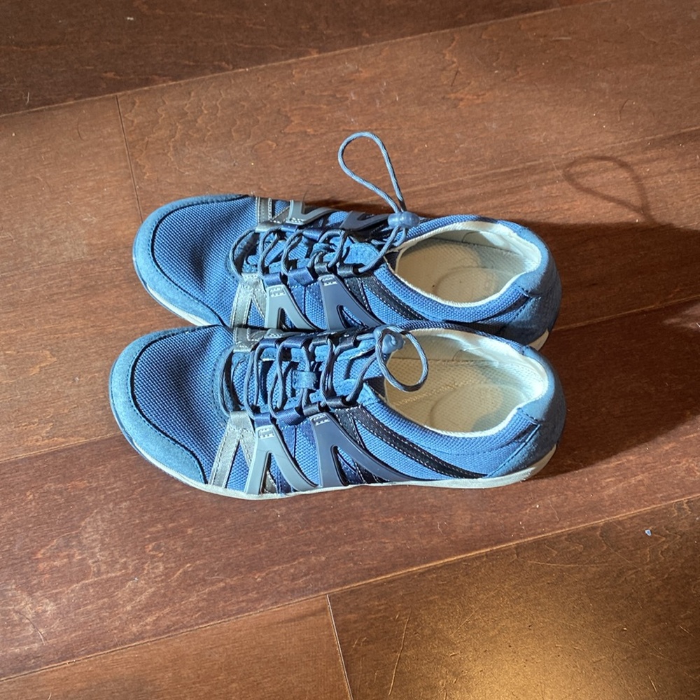 Dansko Henriette blue suede sneakers size 39 - Picture 2 of 8